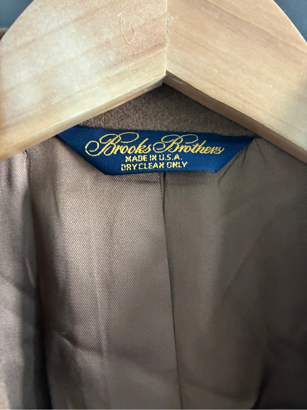 Vintage Brooks Brothers 100% Camel Hair Blazer Camel Brown 38S Made USA - Picture 3 of 11